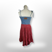 Load image into Gallery viewer, Espirit X Opening Ceremony Denim Floral Dress size M