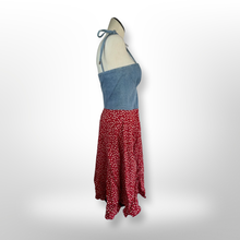 Load image into Gallery viewer, Espirit X Opening Ceremony Denim Floral Dress size M