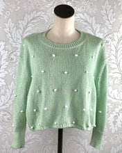Load image into Gallery viewer, 525 America ¾ Sleeve Cropped Pom Pom Sweater size S