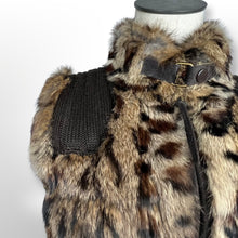 Load image into Gallery viewer, Jocelyn Reversible Rabbit Fur Vest size XS