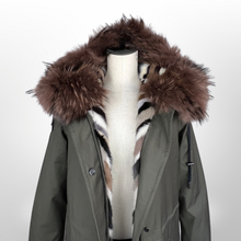 Load image into Gallery viewer, Intuition Mink Fur-Lined Reversible Parka size 34/4