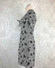 Load image into Gallery viewer, Kourt Gingham Dress W/Tie S/S size S