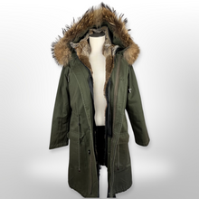 Load image into Gallery viewer, Annabelle Rabbit Fur Lined Parka size S