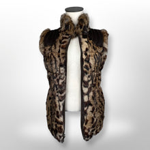 Load image into Gallery viewer, Jocelyn Reversible Rabbit Fur Vest size XS
