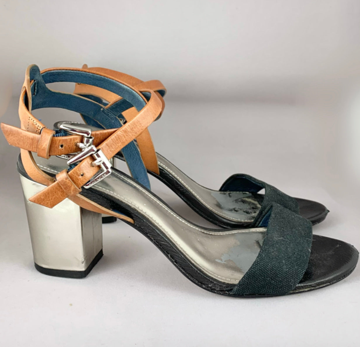 Coach on sale block heels