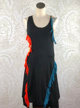 Load image into Gallery viewer, Cedric Charlier Sleeveless Fringe Dress size 8