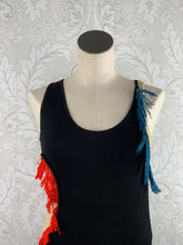 Load image into Gallery viewer, Cedric Charlier Sleeveless Fringe Dress size 8