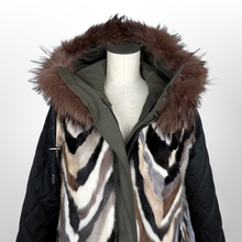 Load image into Gallery viewer, Intuition Mink Fur-Lined Reversible Parka size 34/4