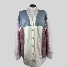 Load image into Gallery viewer, Anthropologie Faux Fur Colorblock Cardigan