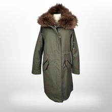 Load image into Gallery viewer, Intuition Mink Fur-Lined Reversible Parka size 34/4
