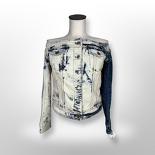 Load image into Gallery viewer, Faith Connexion Bleached Short Sailor Denim Top size L