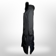 Load image into Gallery viewer, Via Spiga Long Down Coat W/Fox Trim Hood size XS