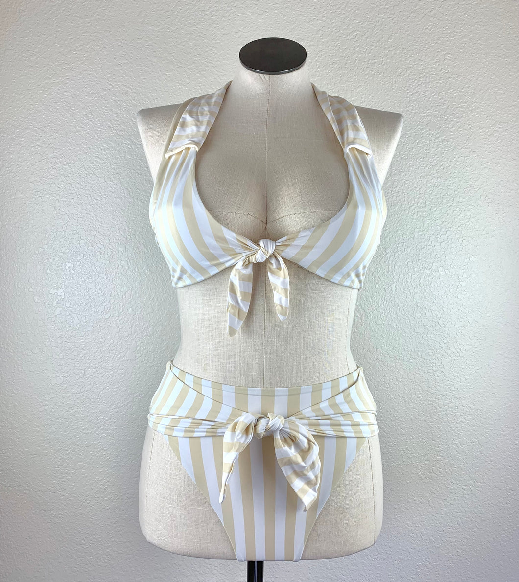 Weworewhat Striped 2pc Bikini size L