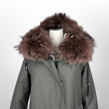 Load image into Gallery viewer, Intuition Mink Fur-Lined Reversible Parka size 34/4