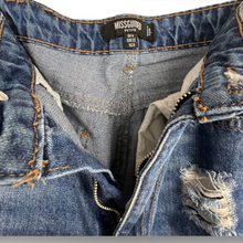 Load image into Gallery viewer, Missguided Distressed Mom Jeans size 0P