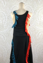 Load image into Gallery viewer, Cedric Charlier Sleeveless Fringe Dress size 8