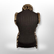 Load image into Gallery viewer, Jocelyn Reversible Rabbit Fur Vest size XS