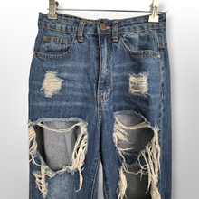 Load image into Gallery viewer, Missguided Distressed Mom Jeans size 0P