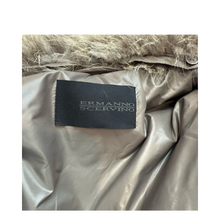 Load image into Gallery viewer, Ermanno Scervino Pleated Nylon Coat with Real Fur Collar size 38
