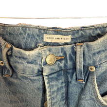 Load image into Gallery viewer, Good American Slightly Distressed Jeans size 29/8
