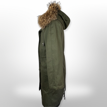 Load image into Gallery viewer, Annabelle Rabbit Fur Lined Parka size S

