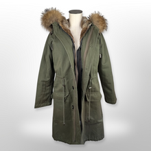 Load image into Gallery viewer, Annabelle Rabbit Fur Lined Parka size S
