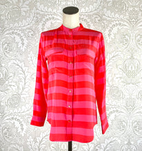 Load image into Gallery viewer, Equipment Silk Striped Blouse size S
