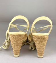 Load image into Gallery viewer, Jil Sander Tie-up Straw Espadrilles size 6.5
