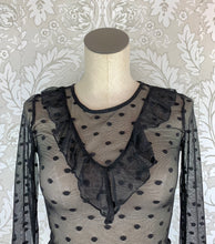 Load image into Gallery viewer, Forever 21 Sheer Polka Dot Top size S
