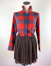 Load image into Gallery viewer, J. Crew Women’s “Boy” plaid shirt size 00P
