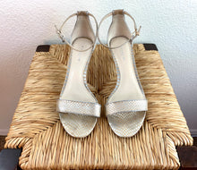 Load image into Gallery viewer, Coach Leather Snakeskin Sandals size 6.5
