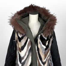 Load image into Gallery viewer, Intuition Mink Fur-Lined Reversible Parka size 34/4
