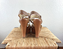 Load image into Gallery viewer, Alexandre Birman Leather Wedged Sandals size 7.5
