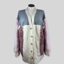 Load image into Gallery viewer, Anthropologie Faux Fur Colorblock Cardigan
