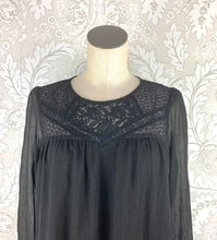 Load image into Gallery viewer, H&amp;M Sheer Babydoll Dress W/Embroidery size 4
