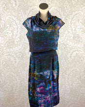 Load image into Gallery viewer, Erdem Digital Printed Silk Cowl Neck Dress size 6
