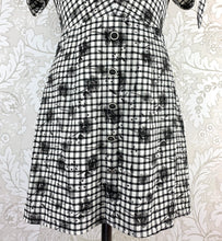 Load image into Gallery viewer, Kourt Gingham Dress W/Tie S/S size S
