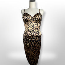 Load image into Gallery viewer, Entry Leopard Print Bustier Dress size S
