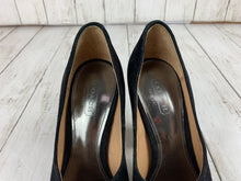 Load image into Gallery viewer, Coach Suede Peep Toe Heels size 5.5
