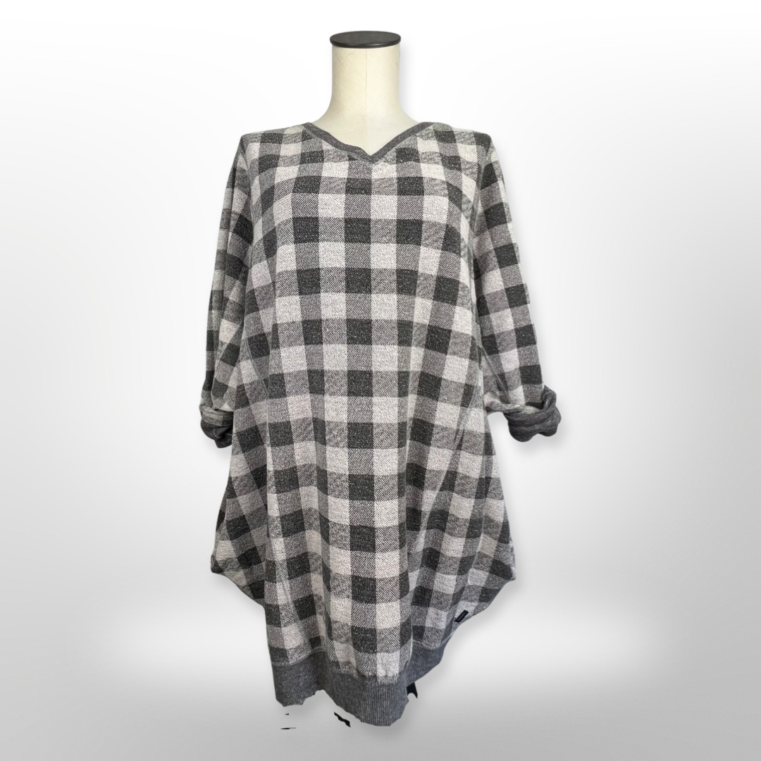 diesel check shirt dress DIESEL Check Pattern Long Shirt Dress L