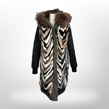 Load image into Gallery viewer, Intuition Mink Fur-Lined Reversible Parka size 34/4
